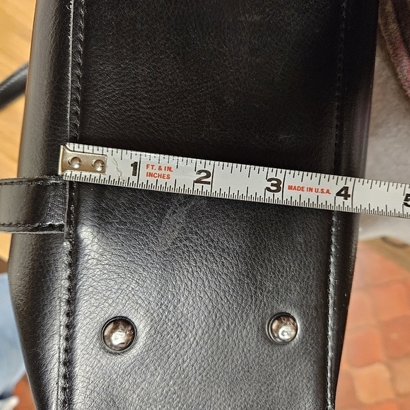 Myriam "MaryAm" Soft Black Leather Satchel Bag - Picture 15 of 16